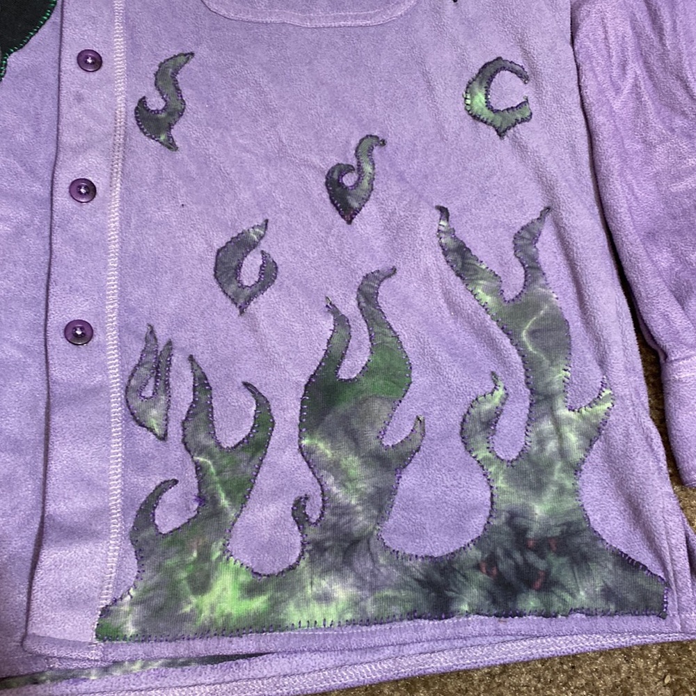 Custom 1/1 Columbia Fleece Button Up - Picture 2 of 9